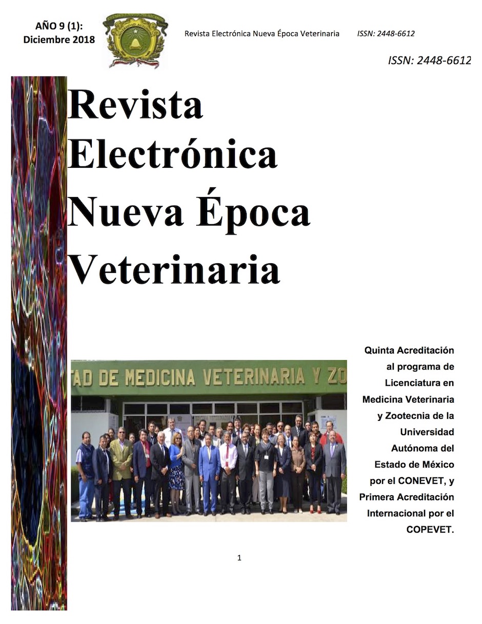 Revista Electrónica Nueva Época Veterinaria, Año 9 - No. 1, Diciembre 2018