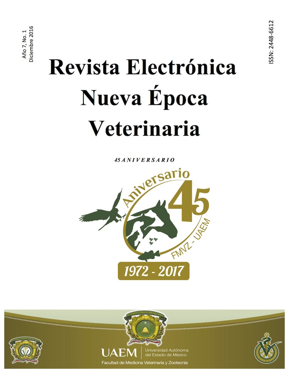 Revista Electrónica Nueva Época Veterinaria, Año 7 - No. 1, Diciembre 2016