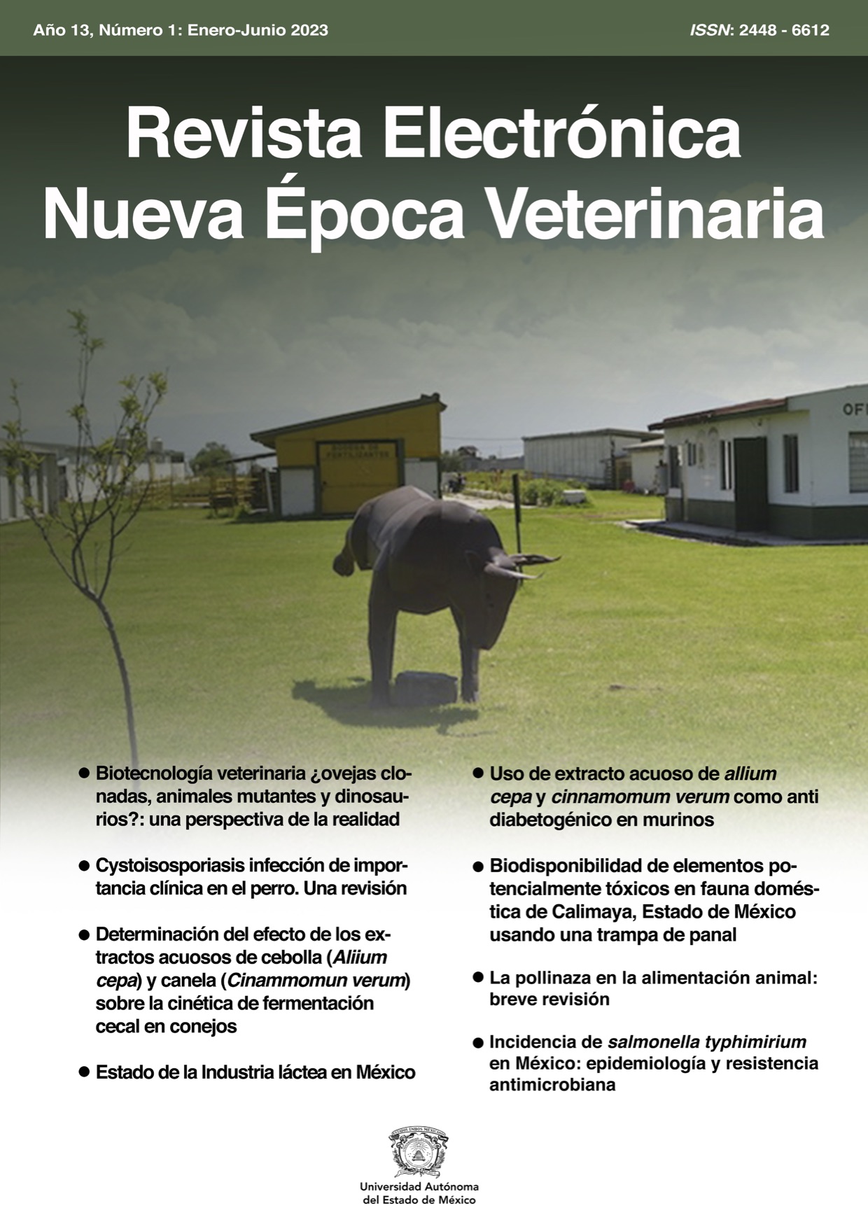 Revista Electrónica Nueva Época Veterinaria, Año 13 - No. 1, Enero-Junio 2023