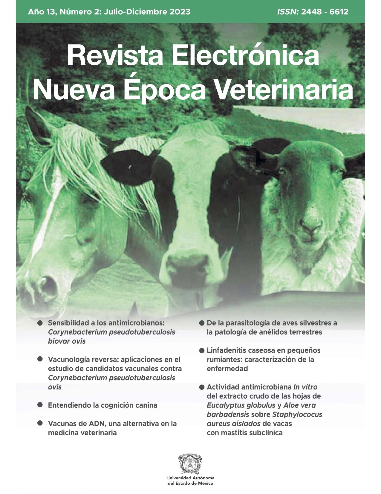 Revista Electrónica Nueva Época Veterinaria, Año 13 - No. 2, Julio-Diciembre 2023