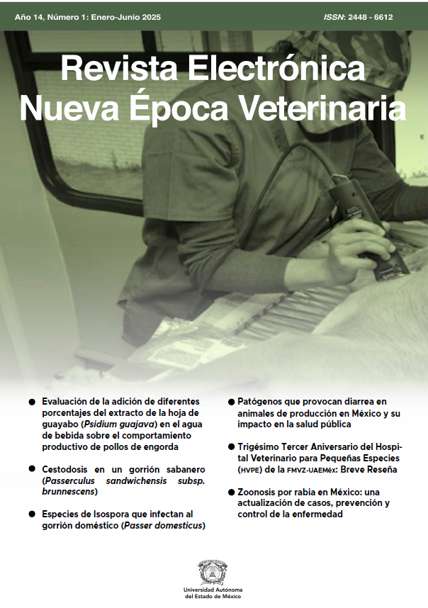 Revista Electrónica Nueva Época Veterinaria, Año 14- No. 1, Ene-Jun 2025